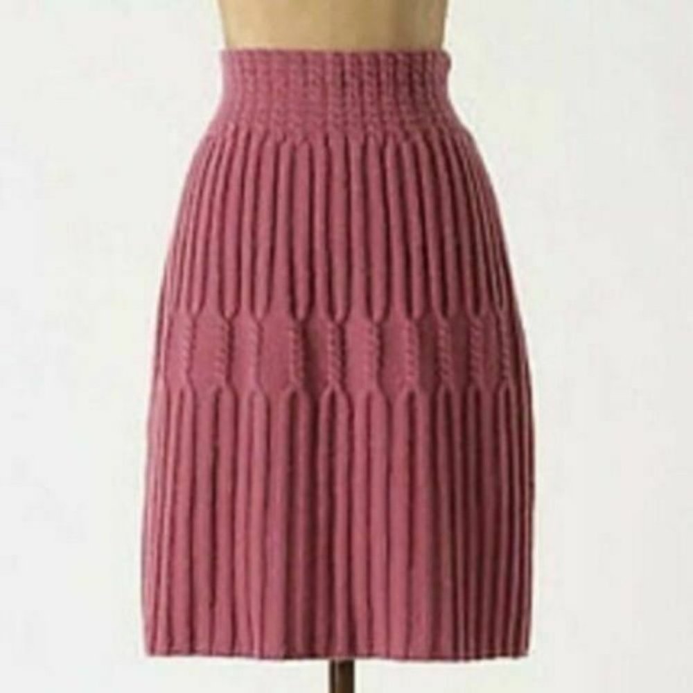 Anthro Far awayfromclose Bellevue Skirt Purple M
